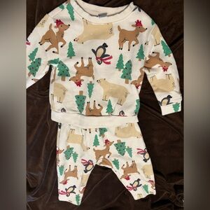 12-18 mo Christmas Animals Sweatsuit